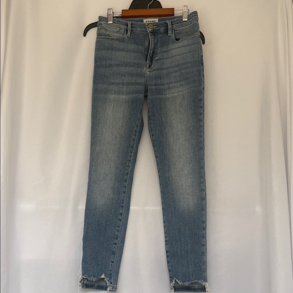 Frame Denim Light Blue Ankle Jeans